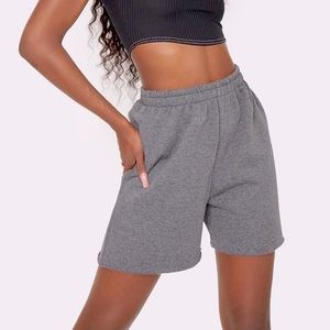 Charcoal sweat shorts